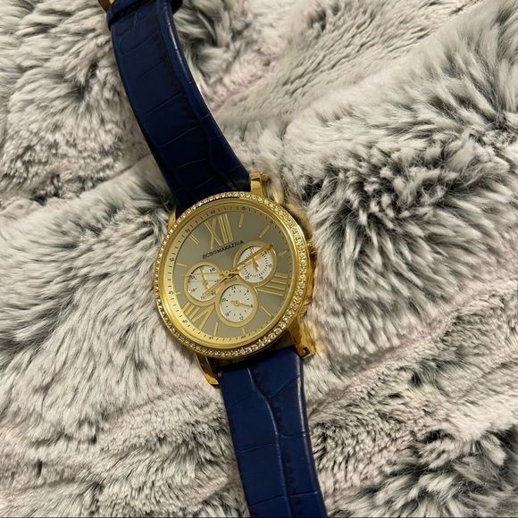 Blue Genuine Leather BCBGMAXAZRIA Watch - Picture 2 of 4